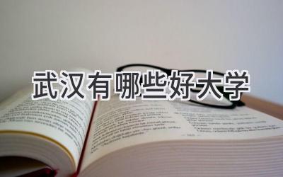 武汉有哪些好大学