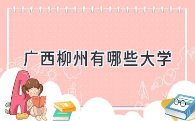 广西柳州有哪些大学