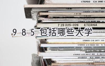 985包括哪些大学