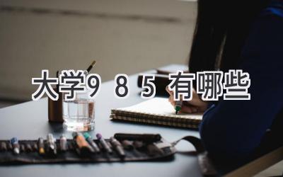 大学985有哪些