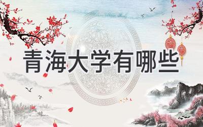 青海大学有哪些