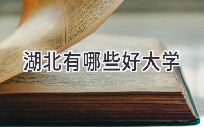 湖北有哪些好大学