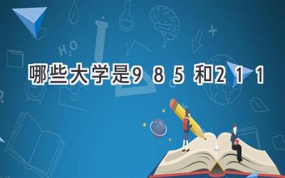 哪些大学是985和211