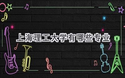上海理工大学有哪些专业