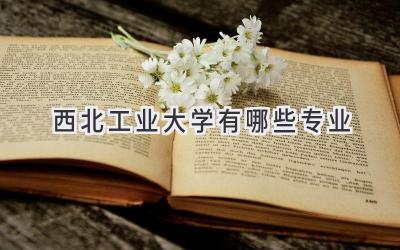 西北工业大学有哪些专业