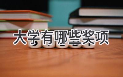 大学有哪些奖项