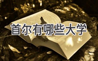 首尔有哪些大学