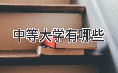 中等大学有哪些