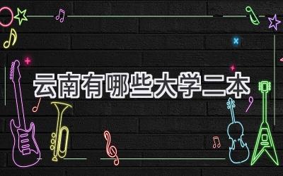 云南有哪些大学二本