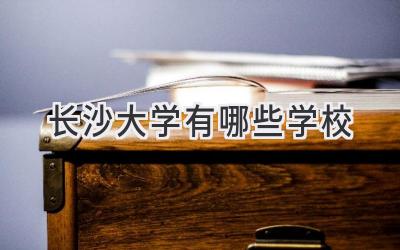 长沙大学有哪些学校