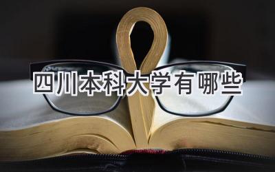 四川本科大学有哪些