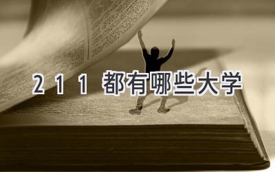 211都有哪些大学