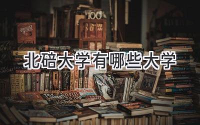 北碚大学有哪些大学