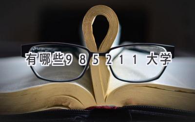 有哪些985211大学