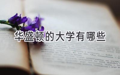 华盛顿的大学有哪些