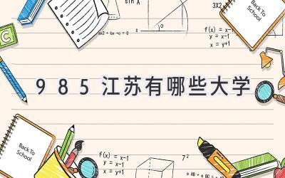 985江苏有哪些大学