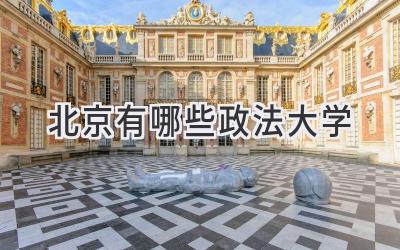 北京有哪些政法大学