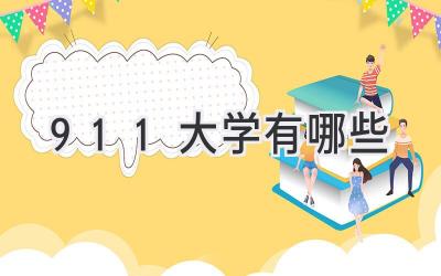 911大学有哪些