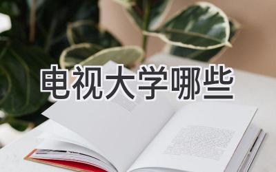 电视大学哪些