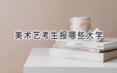 美术艺考生报哪些大学