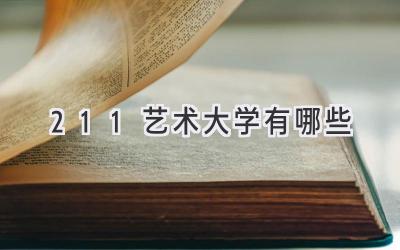 211艺术大学有哪些